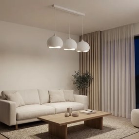 Brilagi - Lustră suspendată pe cablu WABI SABI 3xE27/40W/230V albă