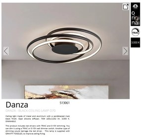 Plafoniera LED design modern circular Danza