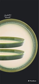 Set Cadou Ceramica Infinity Green (2 Farfurii Mari 25cm, 2 Cani 300ml) Exceptional