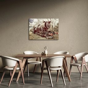 Tablou cu locomotivă istorică (70x50 cm)