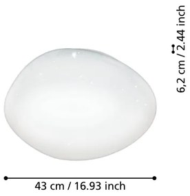 Eglo 900128 - Plafonieră LED RGBW dimabilă SILERAS-Z LED/21,6W/230V