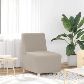 vidaXL Canapea Scaun fără brațe gri deschis 55 cm țesătură ondulată ca lână
