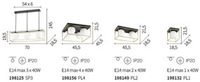 Lustra suspendata design modern Lingotto SP3 198125