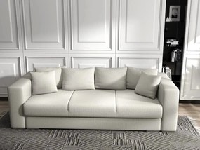 Canapea extensibilă dumonde cu ladă de depozitare si sezut confortabil din spuma high-density, Gloria Enjoy Beige 240x100 cm
