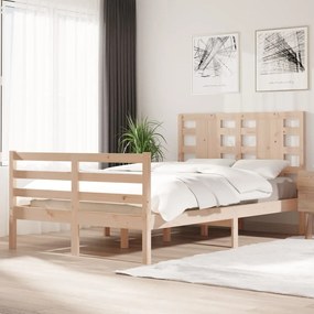 3104278 vidaXL Cadru de pat, 120x200 cm, lemn masiv de pin