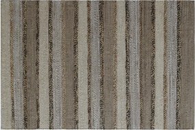 Covor din iută, lână și bumbac țesut manual, antiderapant, multicolor natural, 75 x 175 cm, 2200 GSM, „Jute Wool Carpet"