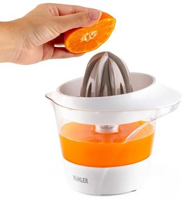 Storcator electric pentru citrice Muhler MJ-2505, 25W, 0,5 L, Reverse, 2 conuri, Alb