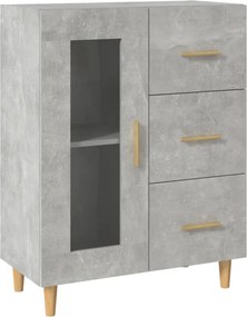 vidaXL Dulap, gri beton, 69,5x34x90 cm, lemn compozit