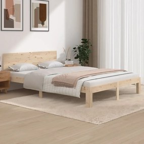 vidaXL Cadru de pat, 140x200 cm, lemn masiv de pin