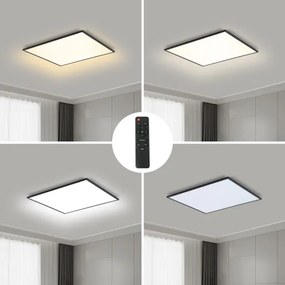 Plafonieră LED dimabilă Brilagi SLIMFRAME LED/36W/230V 45x45 cm negru + telecomandă