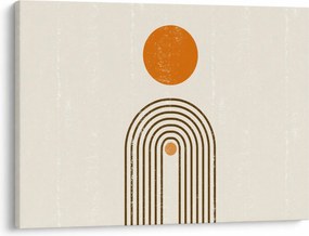 Tablou - Arcuri maro (70x50 cm)