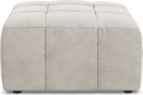 Taburet bej cu tapițerie din catifea Aloha – Makamii