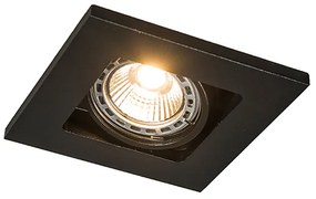 Set de 10 spoturi îngropate negre pătrate - Qure