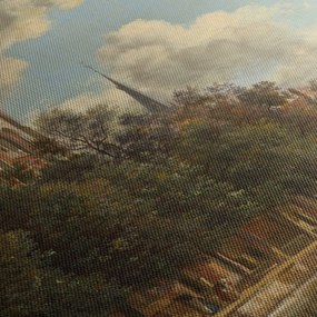 Tablou - Jan van der Heyden, View Down a Dutch Canal, reproducere (90x60 cm)