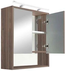 Dulap suspendat cu oglindă Luna 60, ulm Rauna