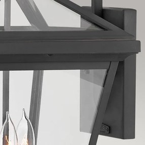 Quintiesse QN-ALFORD-PLACE2-L-MB - Aplică de perete pentru exterior ALFORD L 3xE14/40W/230V IP44