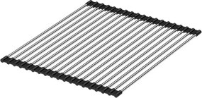 Suport vase Quadron Unique Rollmata finisaj inox - negru 43x32 cm