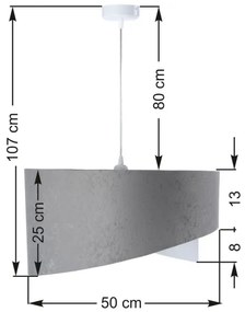 Lustră pe cablu GALAXY 1xE27/60W/230V