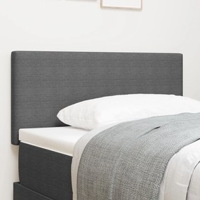vidaXL Tăblie LED cu lumini cu bandă LED Gri deschis 80 cm țesătură