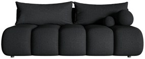 Canapea trei locuri Didier mini  (negru + negru). 1100580