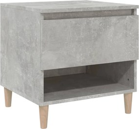 vidaXL Noptieră, gri beton, 50x46x50 cm, lemn prelucrat