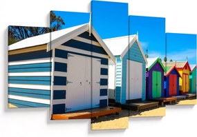 Tablou - Plaja Brighton, Melbourne, Australia (150x105 cm)