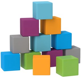 HOMCOM Jucărie de cățărat și cățărat pentru copii, spumă EPE moale, 20x20x20 cm, Multicolor, 1-3 ani | Aosom Romania