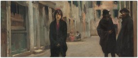 Tablou - John Singer Sargent, Street in Venice, reproducere (120x50 cm)