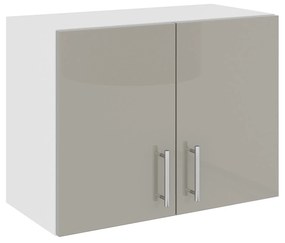 Corp Superior Hota Karo, Gri Lucios/Alb, MDF, 60 x 30 x 45 cm