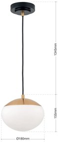 Pendul modern design decorativ JOSEPHINE D-18cm