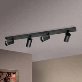 Orion SEAN - Corp de iluminat tip spot, 4 x GU10, 13W, 230V, negru