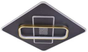 Plafonieră LED dimabilă LED/90W/230V negru + telecomandă