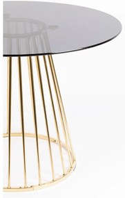 Masă de dining rotundă cu blat din sticlă ø 104 cm Floris – White Label