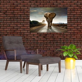 Tablou cu elefant (90x60 cm)