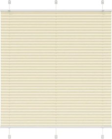 vidaXL Jaluzea plisată Crem 120x150 cm Lățime țesătură 119,4 cm