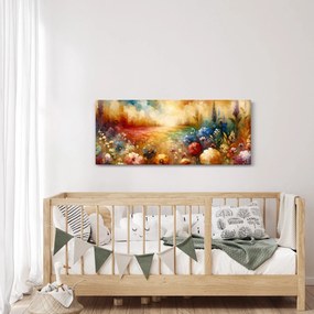 Tablou - Pajiște colorată (120x50 cm)