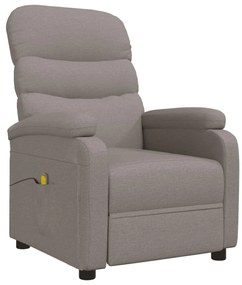 321234 vidaXL Scaun de masaj, taupe, țesătură