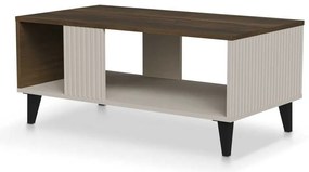 Măsuță de cafea Random-2, nuc / crem
