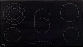 vidaXL Plită ceramică cu 5 arzătoare, control tactil, 77 cm, 8500 W