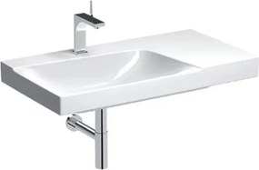 Lavoar pe mobilier Geberit Xeno2 cu blat dreapta fara orificiu baterie 90 cm alb