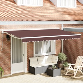 vidaXL Material de schimb pentru marchiză pentru cadru 4x2 m Maro