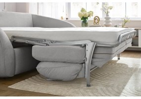 Canapea gri deschis extensibilă 235 cm Cezanne – Bobochic Paris