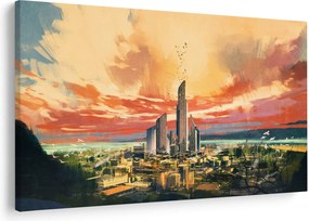 Tablou - Orașul pictat (90x60 cm)