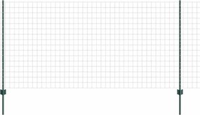 vidaXL Gard cu Stâlp Verde 1,2 x 10 m Oțel