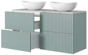 Dulap suspendat sub chiuvetă Nicole 60 cm - salvie MDF