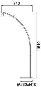 Lampa de podea LED stil minimalist AFRICA