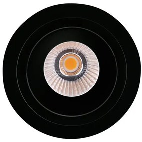 Spot LED directionabil, incastrabil tavan fals / plafon IP32 HIDEN negru H0110 MX
