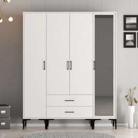 Dulap de haine Kiara STR (Alb). 1088460