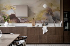 Fototapet, Gold Stream, Lilac, Rebel Walls