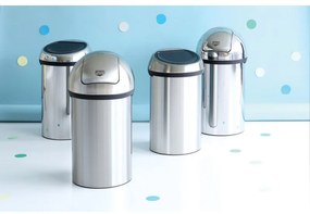 Cos de gunoi Brabantia Touch Bin 647255, 60 L, Deschidere lina si silentioasa, Rezistent la amprente, Ino /mat